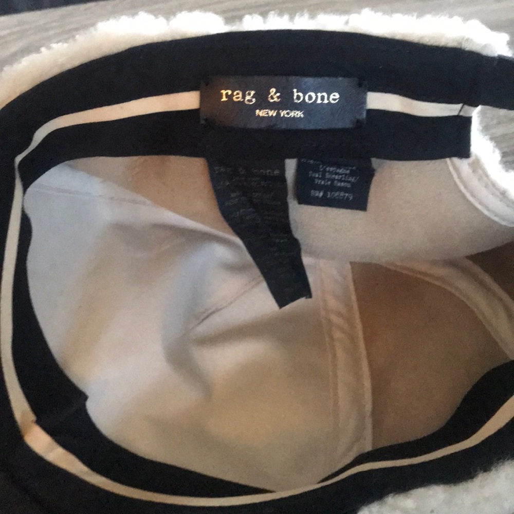 Rag & Bone Shearling Baseball Hat - Picture 3 of 4